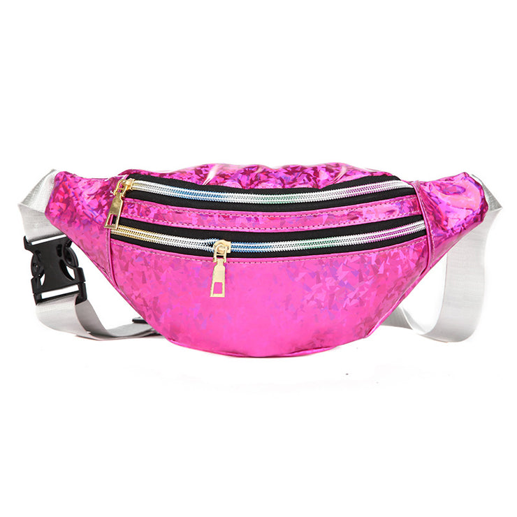 Double Pocket Holographic Fanny Pack
