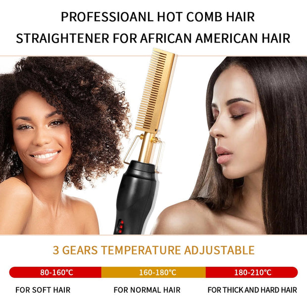 2 in 1 Hair Straightener Comb