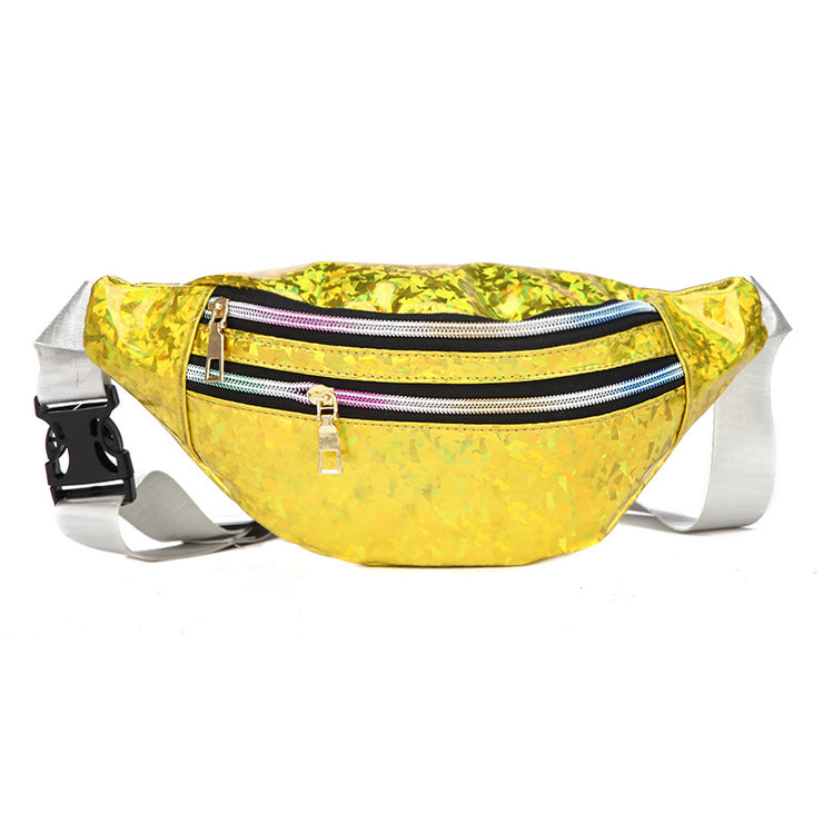 Double Pocket Holographic Fanny Pack
